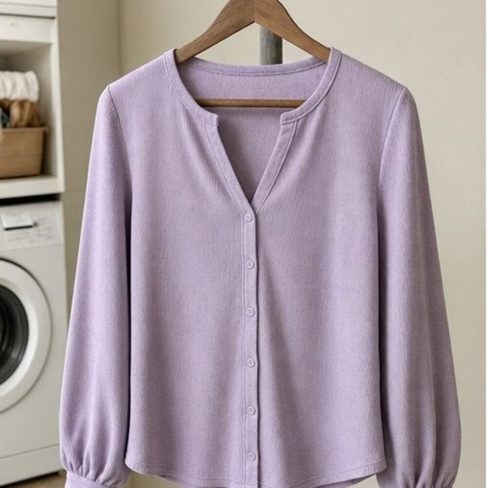 Lilac Lace Trim Top